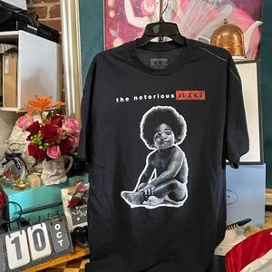 The Notorious BIG Baby T-Shirt Black Hip Hop Biggie